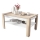 Table basse extensible avec plateau relevable et étagère ADEN chêne sonoma/blanc