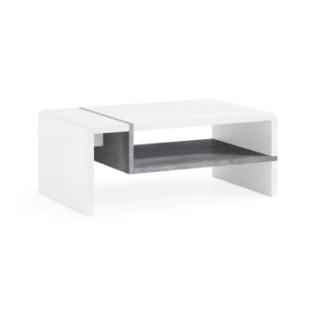 Table basse FRED blanc/gris