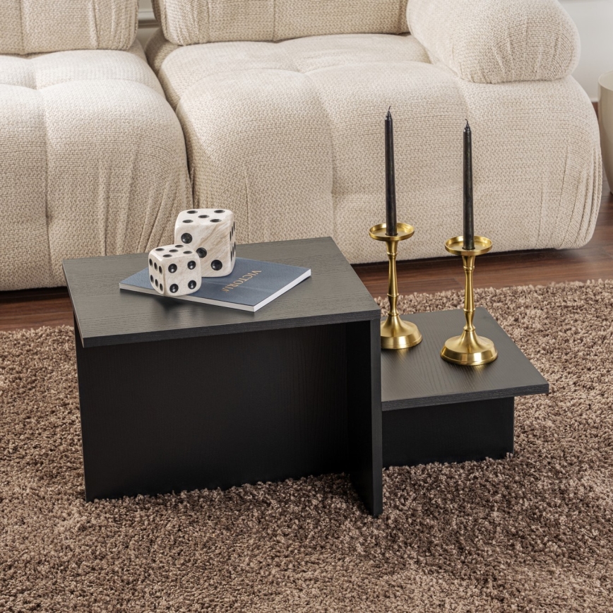 Table basse HARMONY 40x80 cm noir