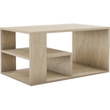 Table basse JELIO à décor marbre beige