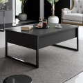 Table basse LUXE 40x90 cm anthracite/noir