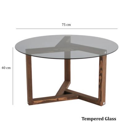 Table basse MIRO 40x75 cm pin