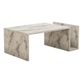 Table basse MONEL, décor marbre gris