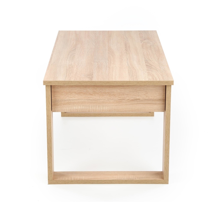 Table basse avec tiroirs NEA 52x110 cm beige/chêne sonoma