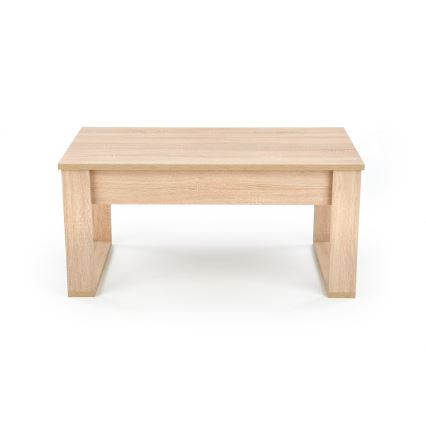 Table basse avec tiroirs NEA 52x110 cm beige/chêne sonoma