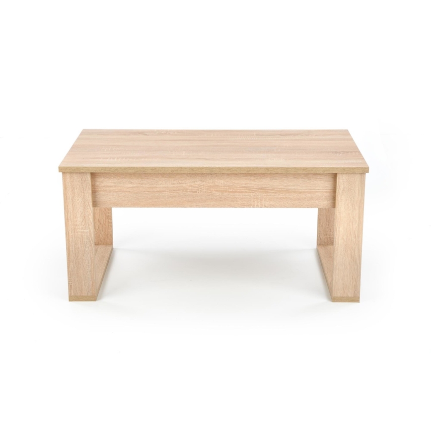 Table basse avec tiroirs NEA 52x110 cm beige/chêne sonoma