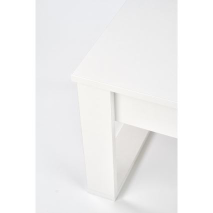 Table basse avec tiroirs NEA 52x110 cm blanc