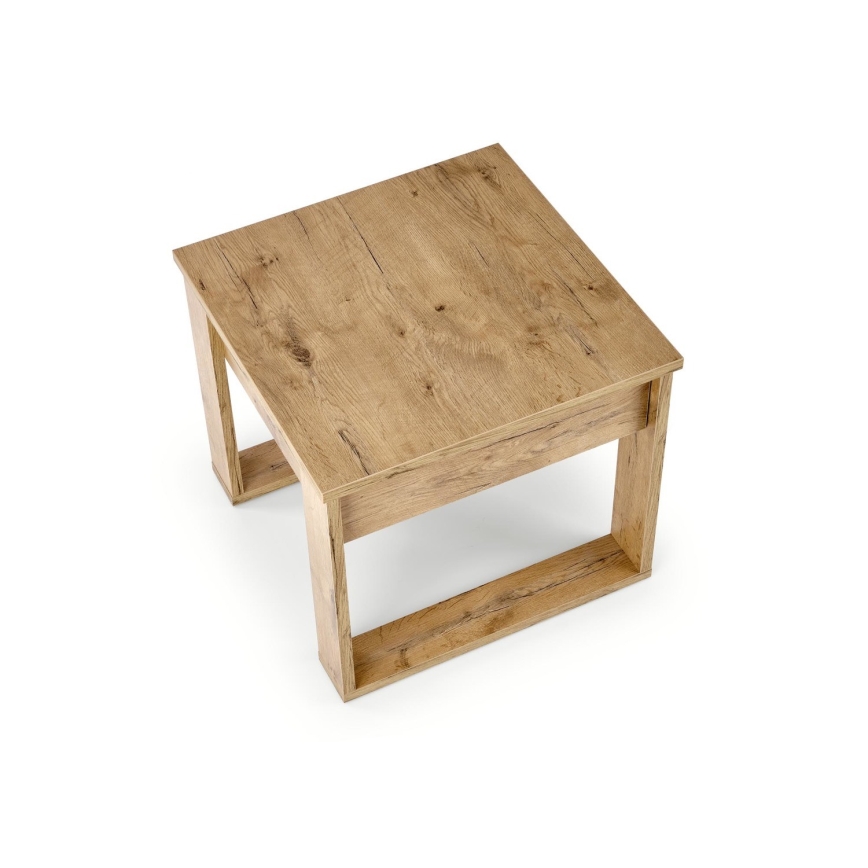 Table basse avec tiroir NEA 52x60 cm chêne wotan