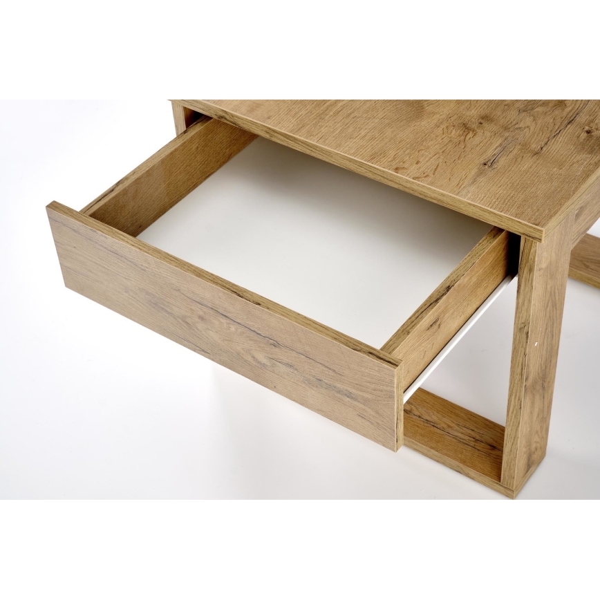 Table basse avec tiroir NEA 52x60 cm chêne wotan