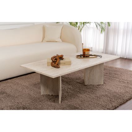 Table basse NEL 119 x 60 cm en travertin