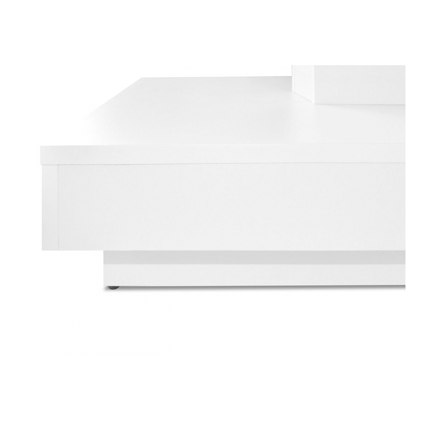 Table basse NENANI 34x70 cm blanc/chêne wotan