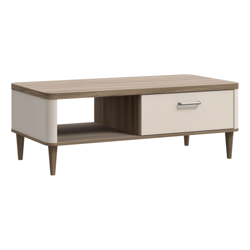 Table basse NOR marron/beige