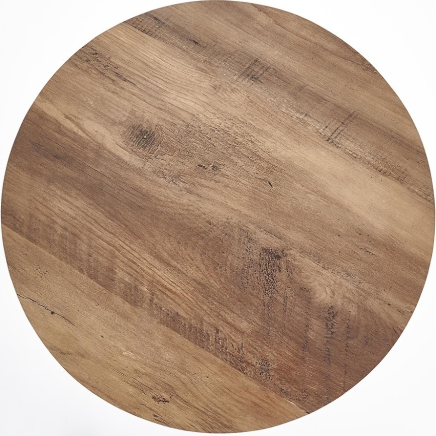 Table basse NUBIRA 51x40 cm noir/noyer