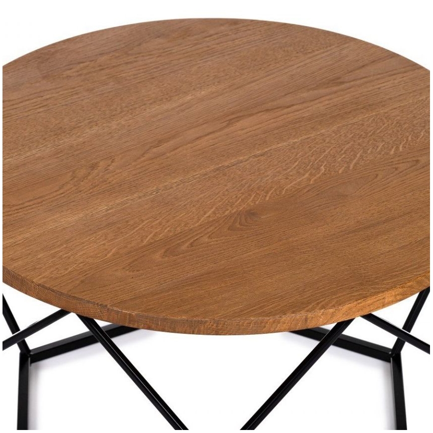 Table basse OAKLOFT 40x70 cm noire/chêne