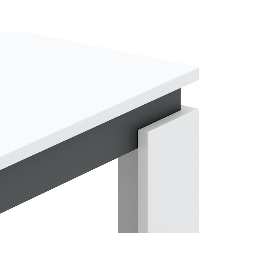 Table basse OLAF blanche/anthracite