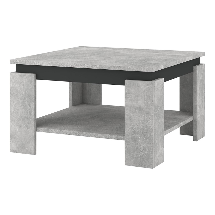Table basse OLAF gris béton/anthracite