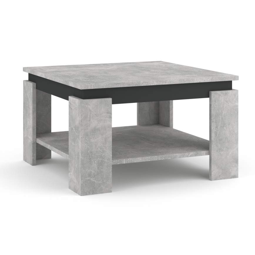 Table basse OLAF gris béton/anthracite
