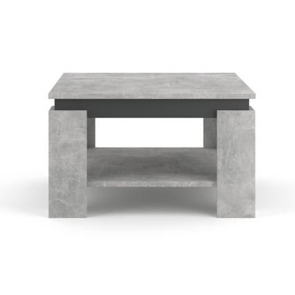 Table basse OLAF gris béton/anthracite