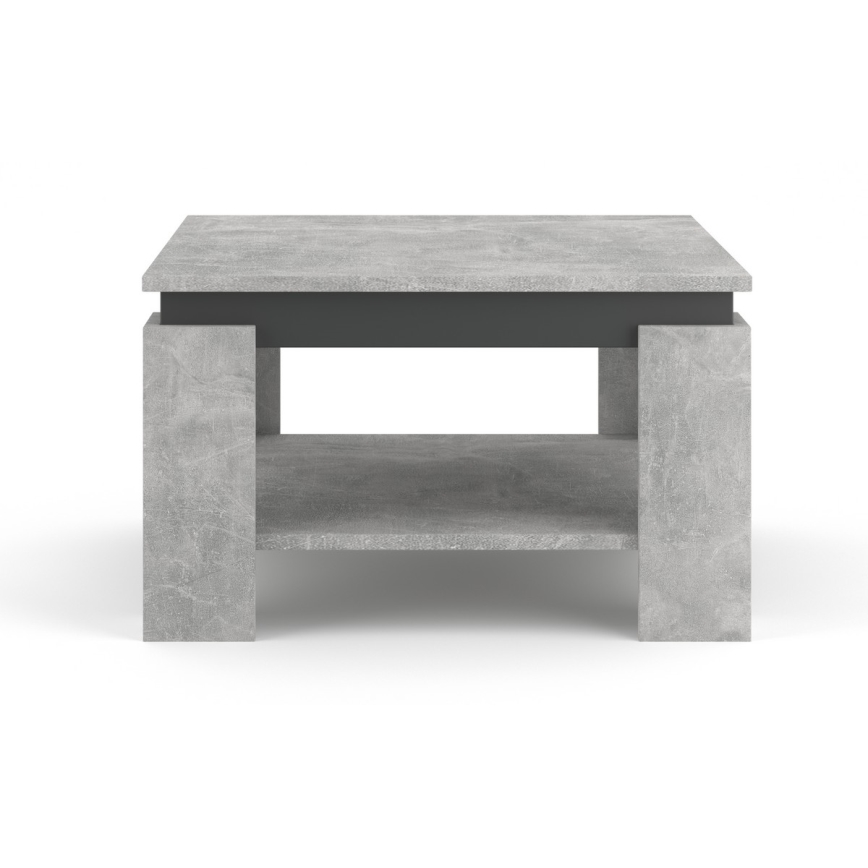 Table basse OLAF gris béton/anthracite