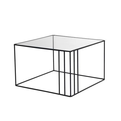 Table basse OUTLINE 36x55 cm noir/transparent