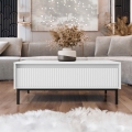 Table basse OZMI 40 x 100 cm blanche