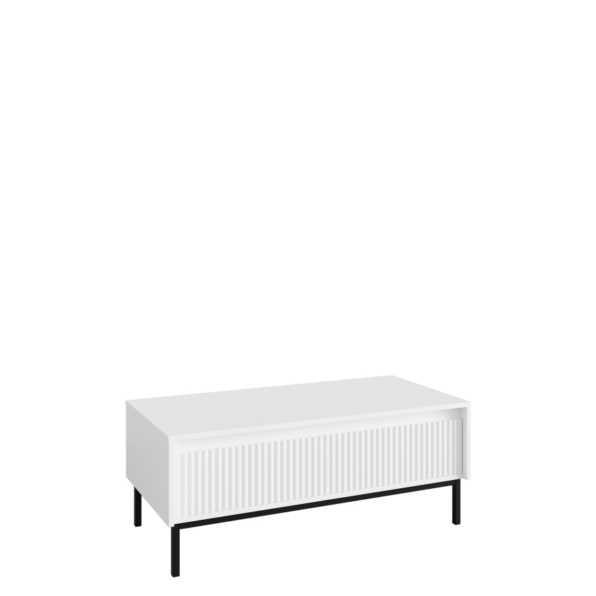 Table basse OZMI 40 x 100 cm blanche
