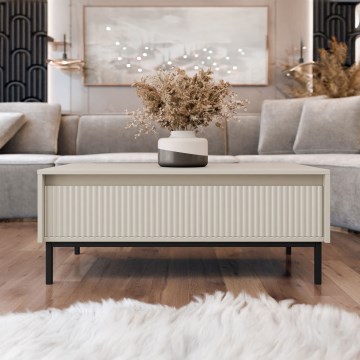 Table basse OZMI 40x100 cm cachemire