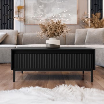 Table basse OZMI 40x100 cm, noire