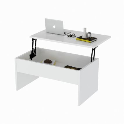 Table basse pliable AKILLI 44,8x90 cm blanche