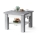 Table basse pliable avec couvercle relevable avec étagère CALEB gris/blanc