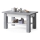Table basse pliable avec une étagère ADONIS gris/blanc