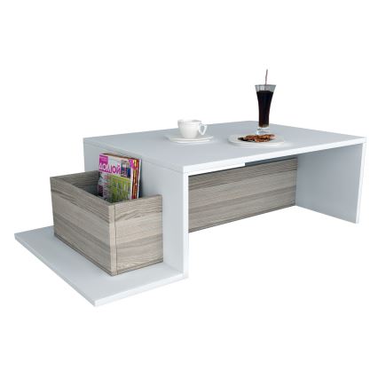 Table basse POT 32x107 cm blanc