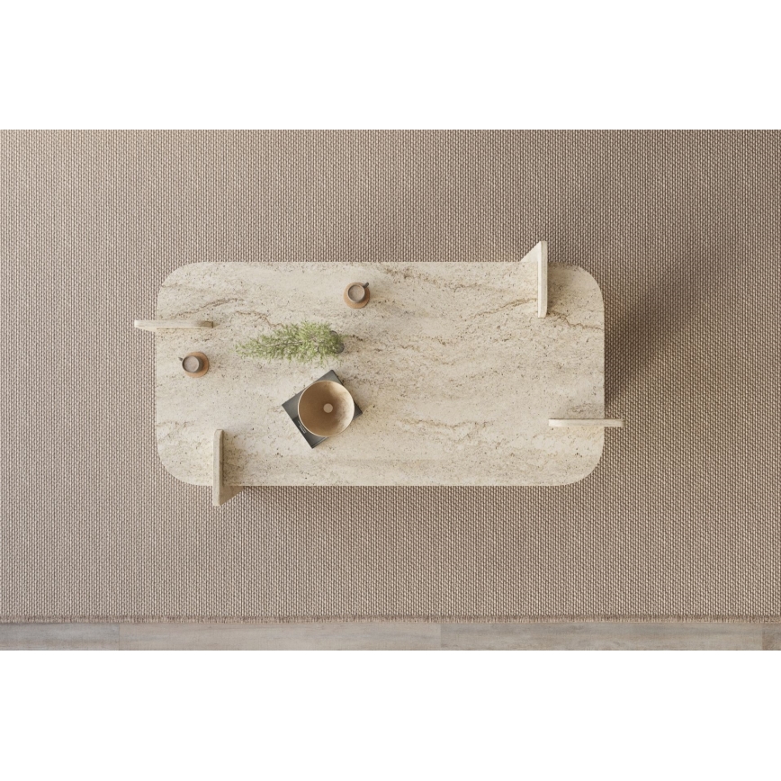 Table basse PURO 120 x 60 cm beige