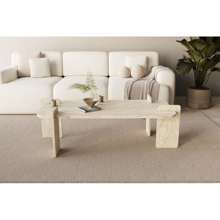 Table basse PURO 120 x 60 cm travertin