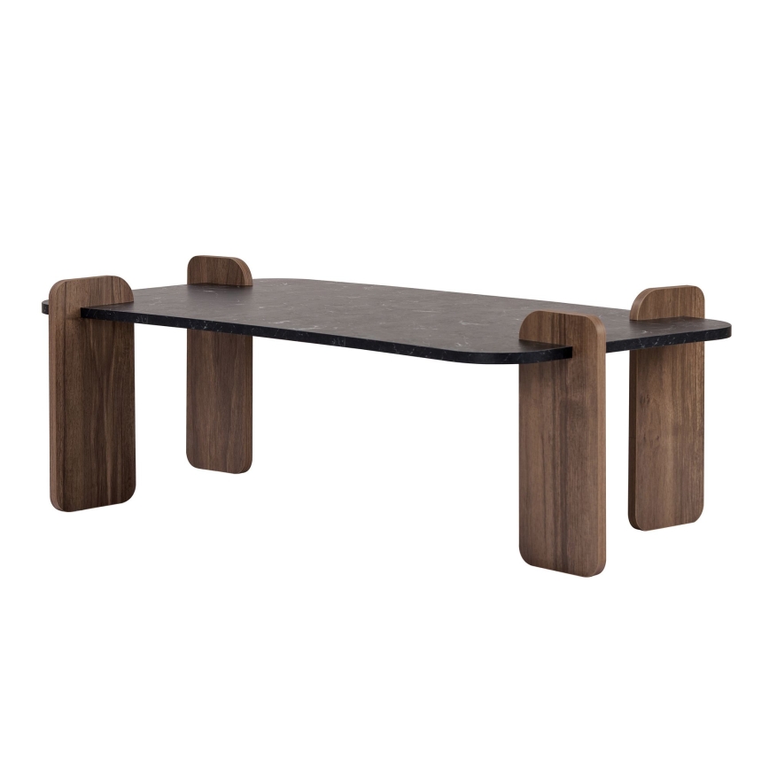 Table basse PURO 120x60 cm noyer/noir