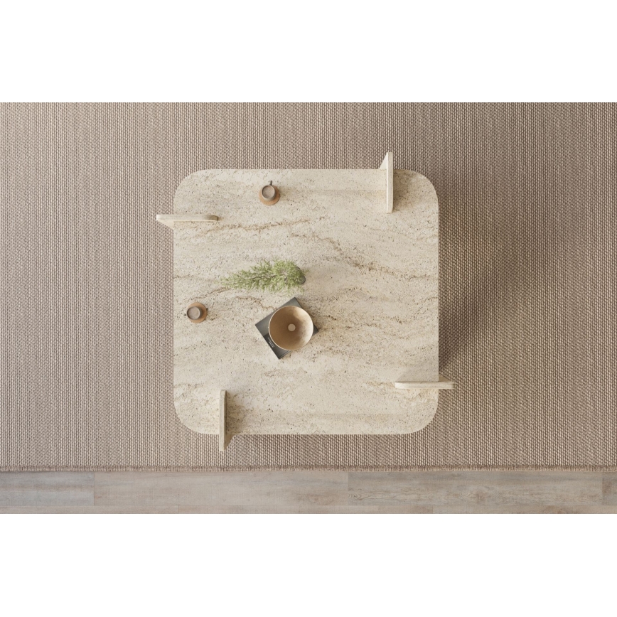 Table basse PURO 90x90 cm beige