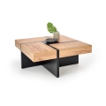 Table basse RADIX 100x100 cm noir/marron