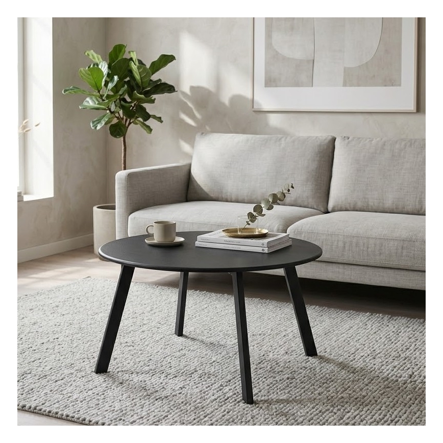 Table basse REVE 40x70 cm noire
