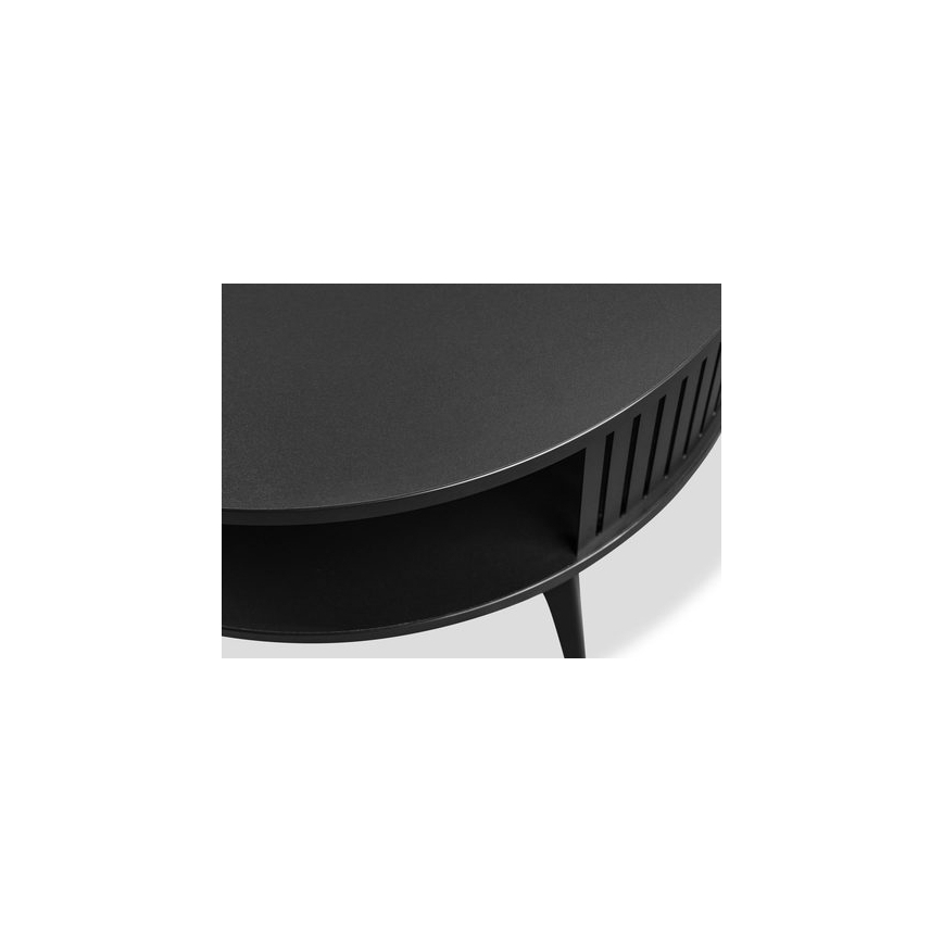 Table basse ROENNI 44x75 cm noir/blanc