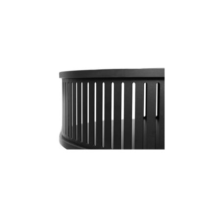 Table basse ROENNI 44x75 cm noir/blanc