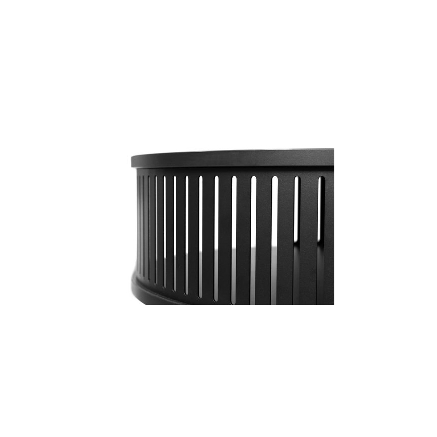 Table basse ROENNI 44x75 cm noir/blanc