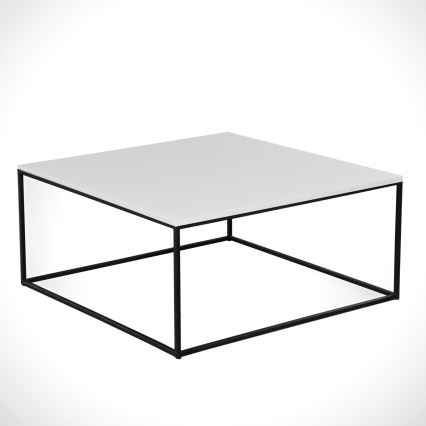 Table basse ROYAL 43x75 cm noire/blanche