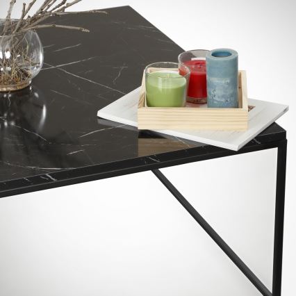 Table basse ROYAL 43x75 cm noire