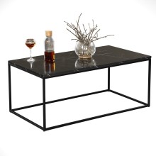 Table basse ROYAL 43x95 cm noire