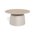 Table basse SANTORINI Ø 70 cm beige/gris/céramique
