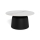Table basse SANTORINI Ø 70 cm blanc/noir/céramique