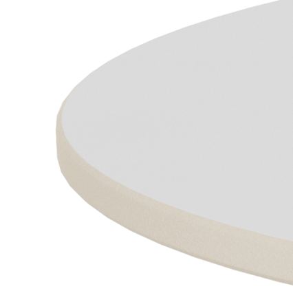 Table basse SANTORINI Ø 70 cm blanc/noir/céramique