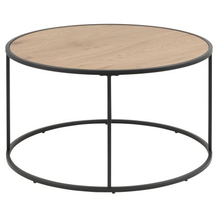 Table basse SARON chêne/noir