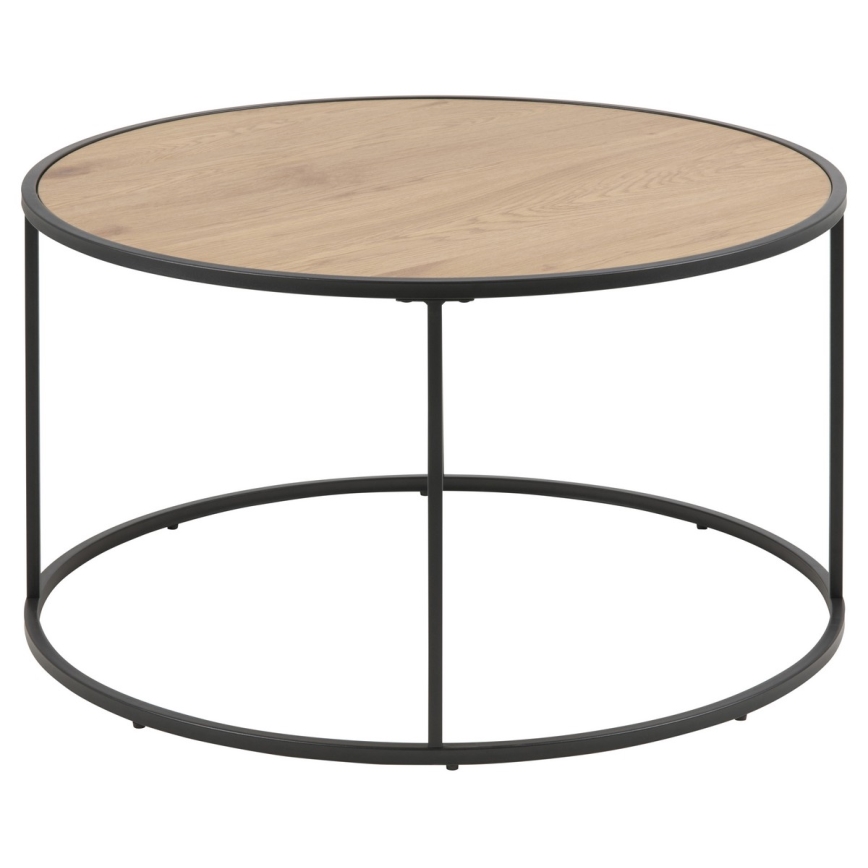 Table basse SARON chêne/noir