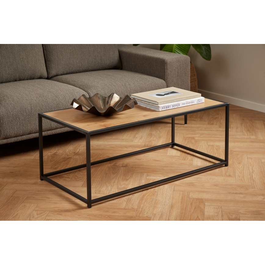 Table basse SARON chêne/noir